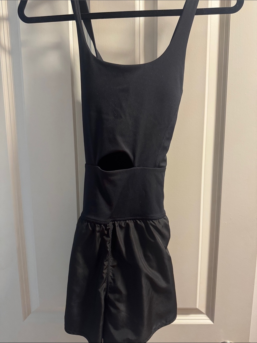 Black Sleeveless Cutout Mini Dress